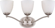 Patton 3-Light Bath Vanity Light in Brushed Nickel