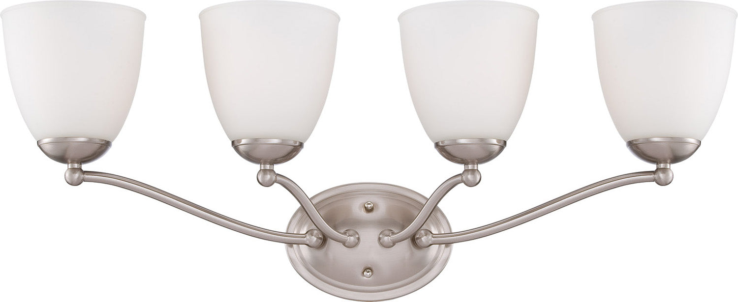 Patton 4 Light Vanity in Brushed Nickel
