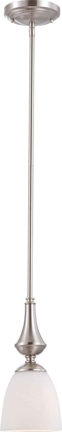Patton 1 Light Mini Pendant in Brushed Nickel