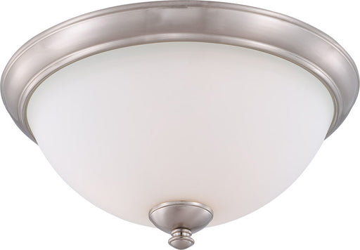Patton 3 Light Flush Dome in Brushed Nickel