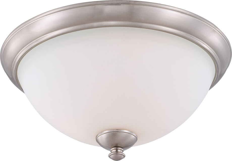 Patton 3 Light Flush Dome in Brushed Nickel