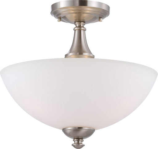 Patton 3 Light Semi-Flush in Brushed Nickel