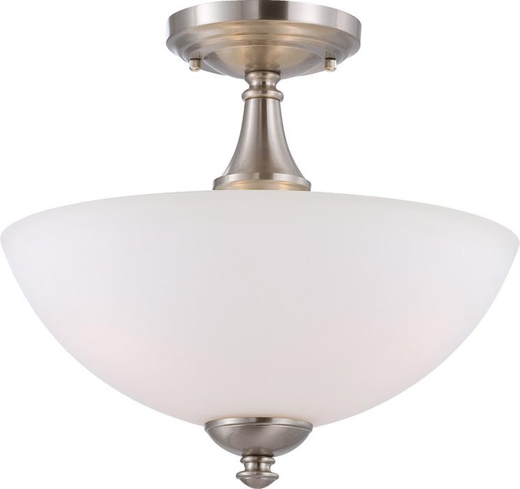 Patton 3 Light Semi-Flush in Brushed Nickel