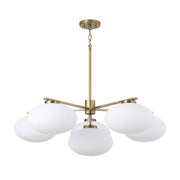 Soren 6-Light Chandelier in Aged Brass
