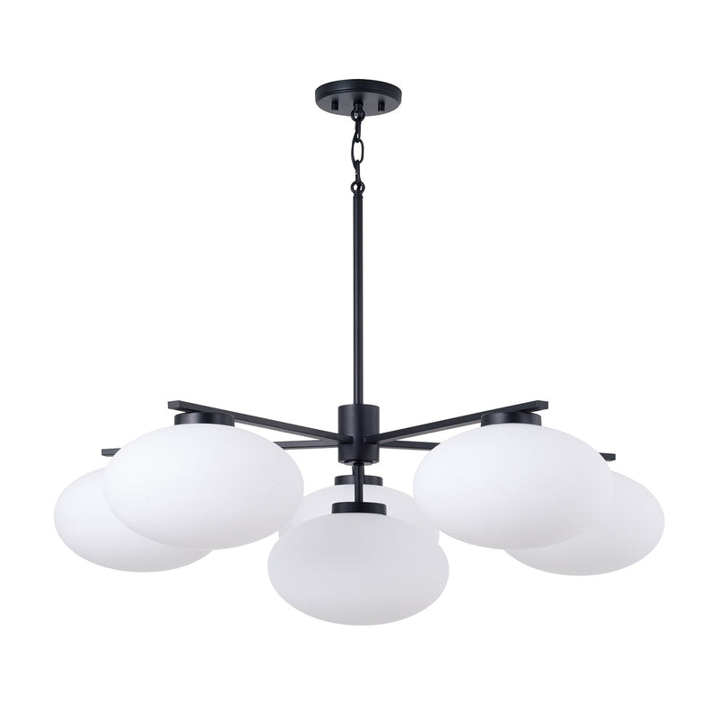 Soren 6-Light Chandelier in Matte Black