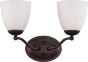 Patton 2-Light Bath Vanity Light in Prairie Bronze
