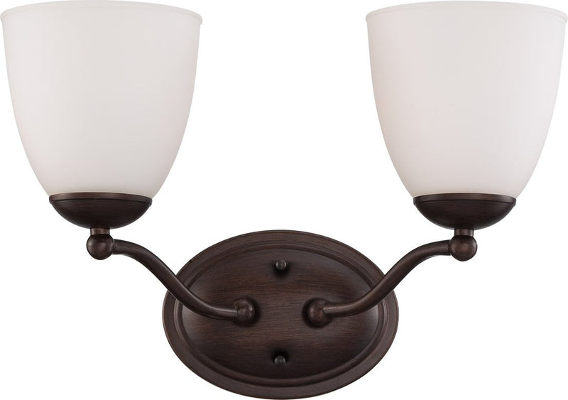 Patton 2-Light Bath Vanity Light in Prairie Bronze