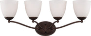Patton 4 Light Vanity in Prairie Bronze