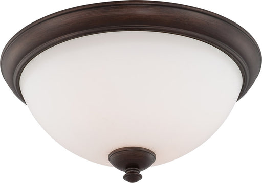 Patton 3 Light Flush Dome in Prairie Bronze