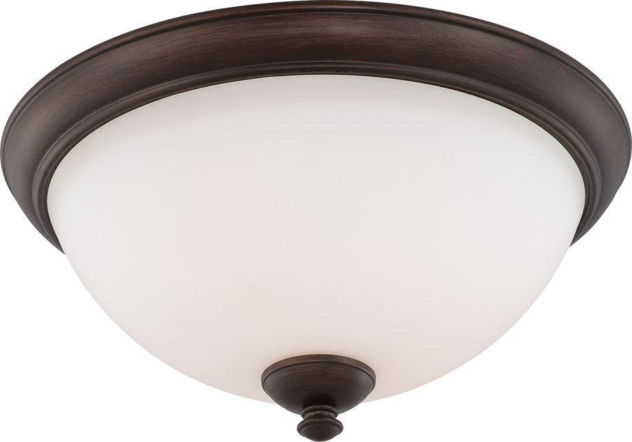 Patton 3 Light Flush Dome in Prairie Bronze