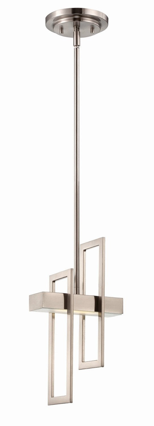 Frame LED Mini Pendant in Brushed Nickel