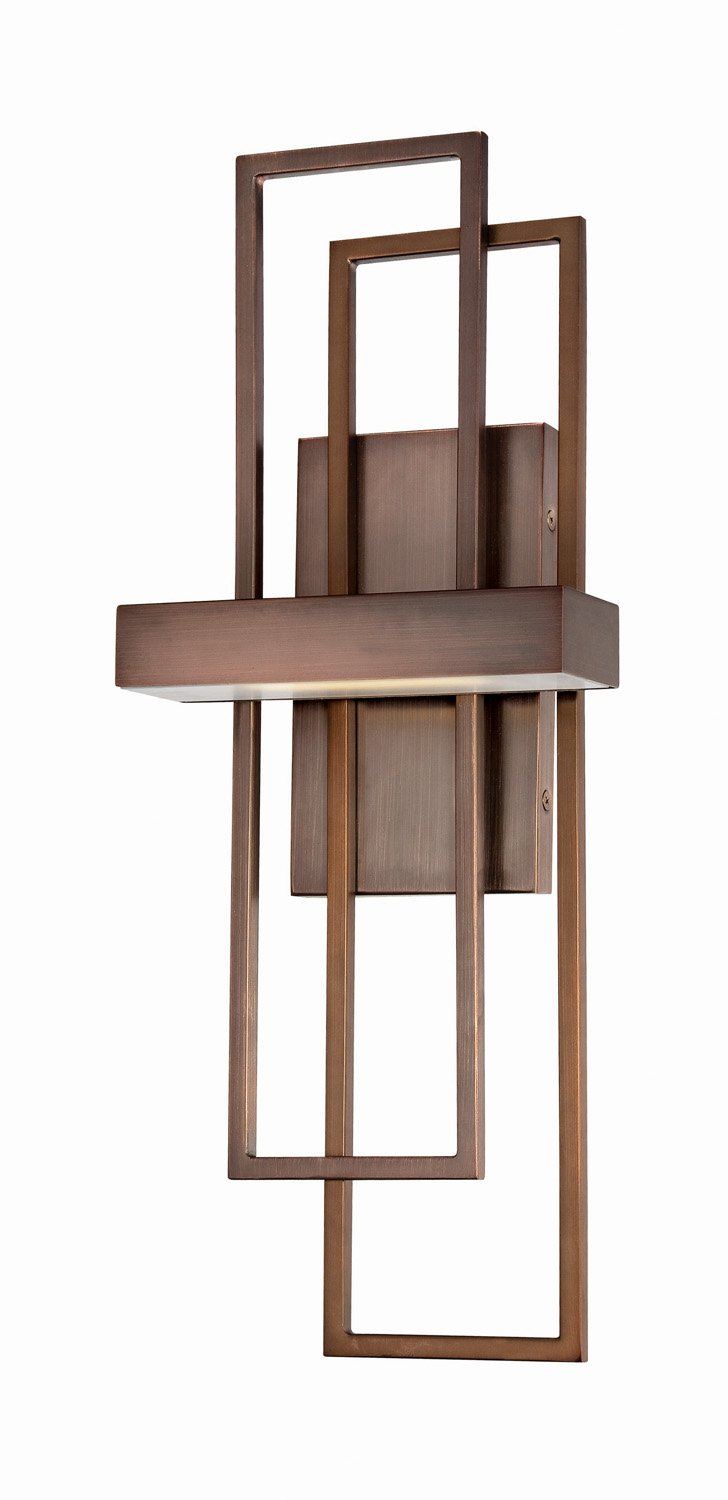 Frame LED Wall Sconce in Hazel Bronze