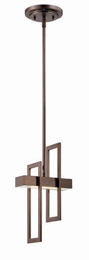 Frame LED Mini Pendant in Hazel Bronze