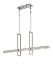 Frame 3-Light LED Linear Pendant in Brushed Nickel