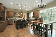 Ashton 1 Light 6" Pendant in Bronze in a room setting