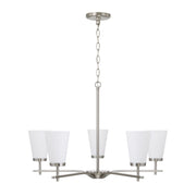 Drake 5-Light Chandelier in Brushed Nickel