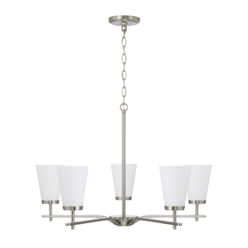 Drake 5-Light Chandelier in Brushed Nickel