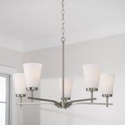 Drake 5-Light Chandelier in Brushed Nickel