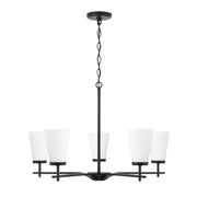 Drake 5-Light Chandelier in Matte Black