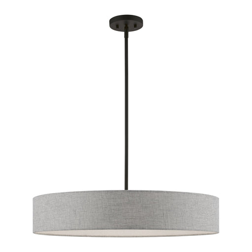 Elmhurst 5-Light Large Drum Pendant in Black