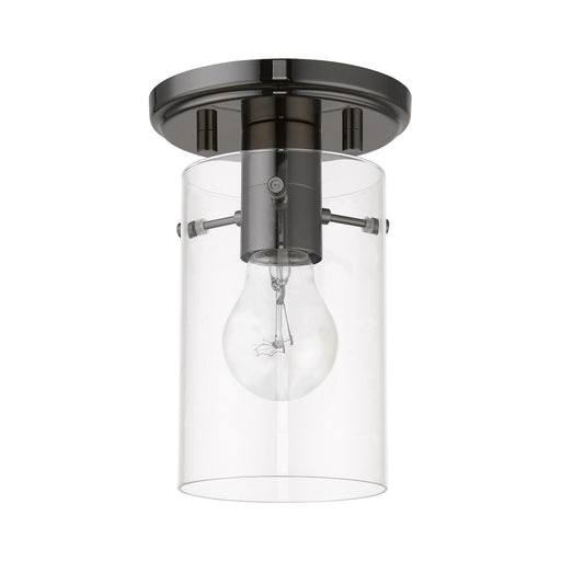 Munich Semi-Flush Mount in Black Chrome