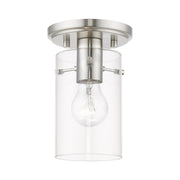 Munich Semi-Flush Mount in Brushed Nickel