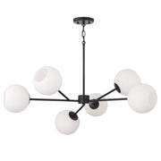 Atlas 6-Light Chandelier in Matte Black