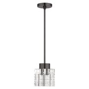 Rotterdam Crystal Mini Pendant in Black Chrome