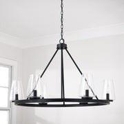 Aaron 6-Light Chandelier in Matte Black