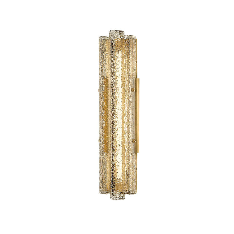 Carnelian Wall Sconce in Vintage Brass
