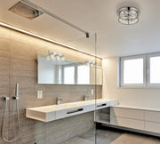 Savannah 3 Light 23" Vanity in Chrome in a room setting