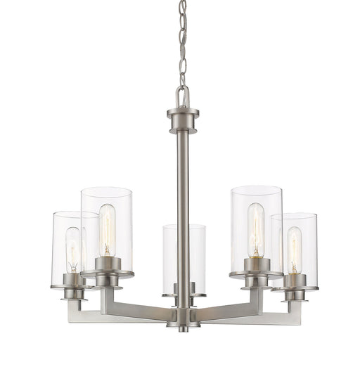 Savannah 5 Light 24" Chandelier in Brushed Nickel