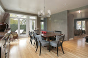 Savannah 5 Light 24" Chandelier in Brushed Nickel in a room setting