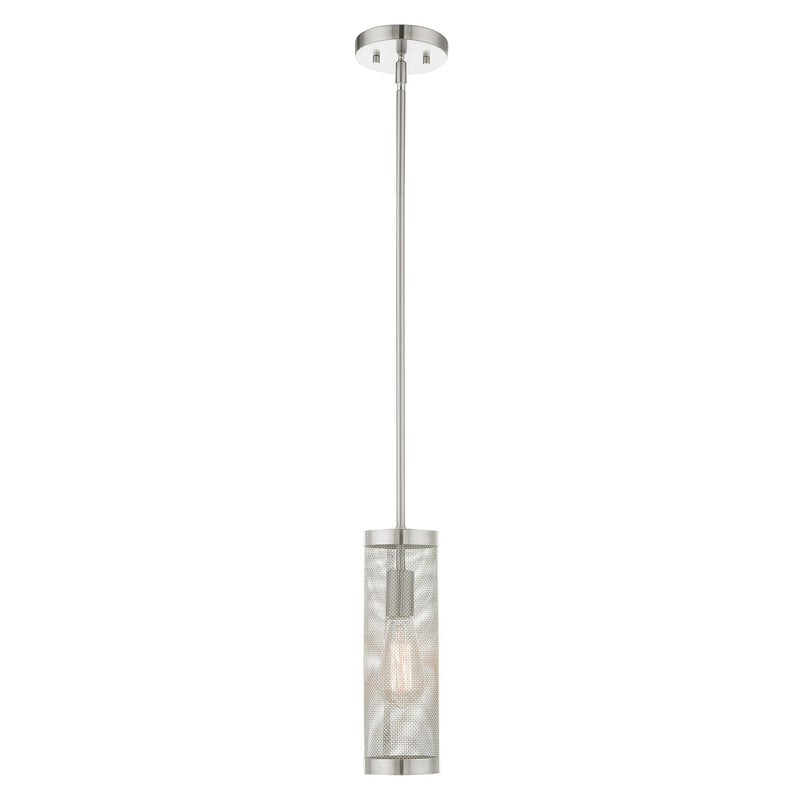 Industro 5.125" Pendant in Brushed Nickel
