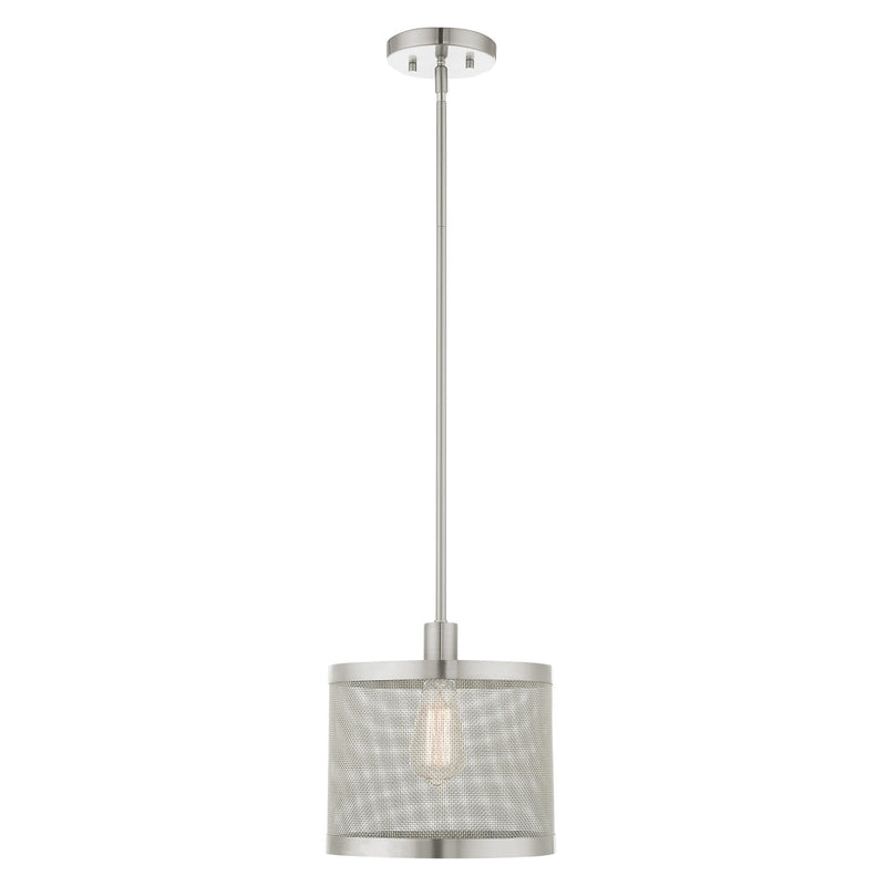 Industro 10" Pendant in Brushed Nickel