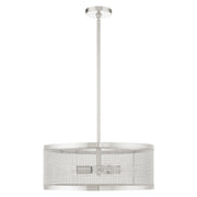 Industro 4-Light Chandelier in Brushed Nickel