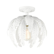 Acanthus Semi-Flush Mount in Antique White