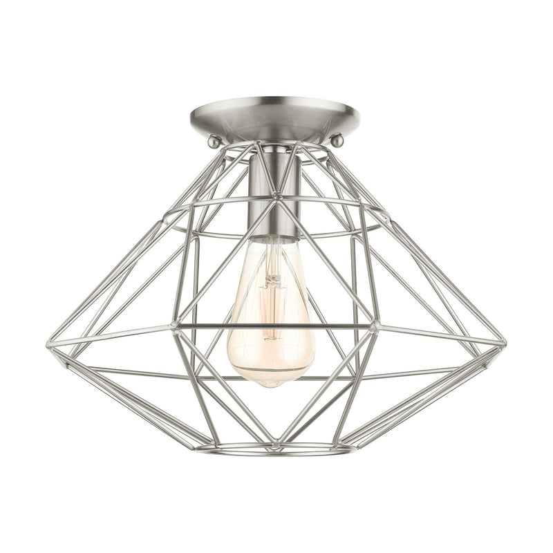 Knox Semi-Flush Mount in Brushed Nickel