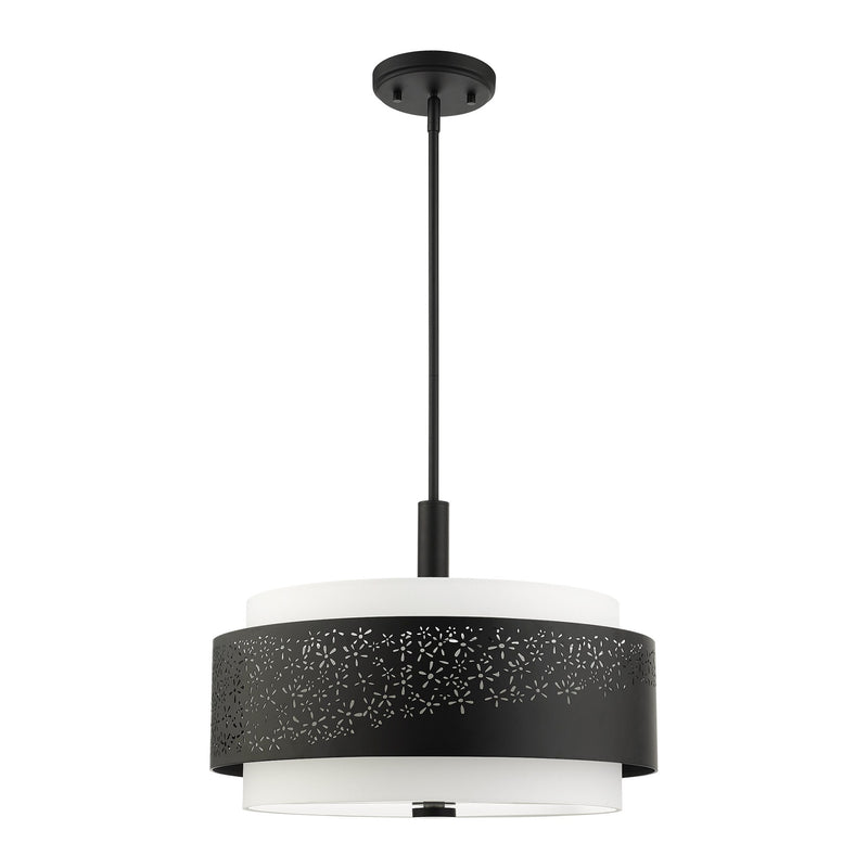 Noria 4-Light Chandelier in Black