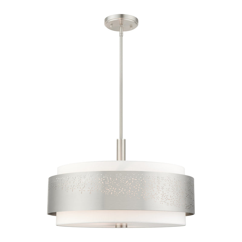 Noria 5-Light Chandelier in Brushed Nickel