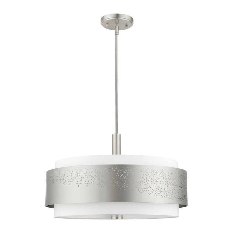 Noria 5-Light Chandelier in Brushed Nickel