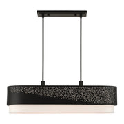 Noria 6-Light Large Linear Chandelier in Black