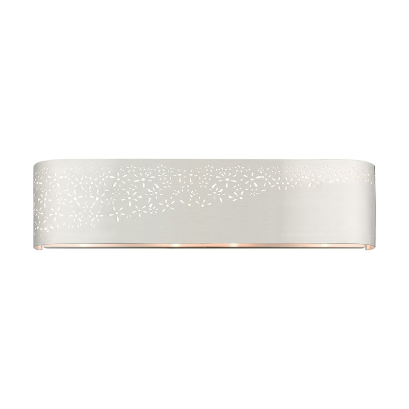 Noria 4-Light ADA Bath Vanity Light in Brushed Nickel