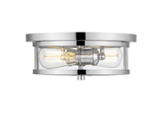 Savannah 2 Light 11" Flush Mount in Chrome