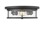 Savannah 2 Light 13.75" Flush Mount in Bronze