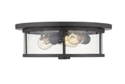 Savannah 3 Light 15.75" Flush Mount in Bronze