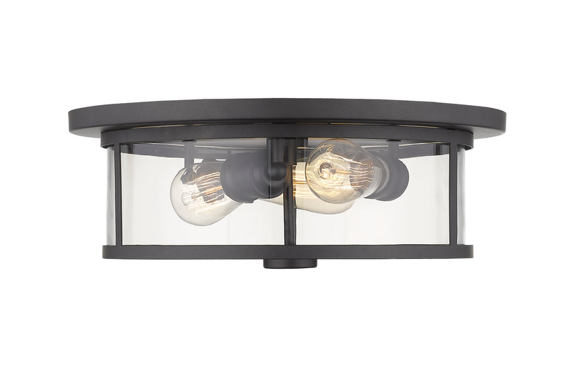 Savannah 3 Light 15.75" Flush Mount in Bronze