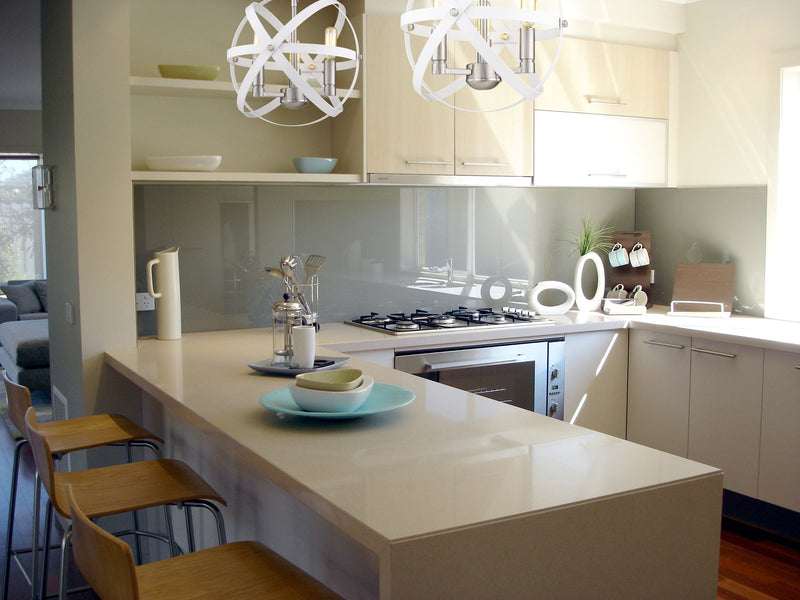 Cavallo 3 Light 12" Chandelier, Hammered White + Brushed Nickel in Hammered White + Brushed Nickel in a room setting