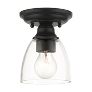 Montgomery Petite Semi-Flush Mount in Black
