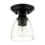Montgomery Petite Semi-Flush Mount in Black